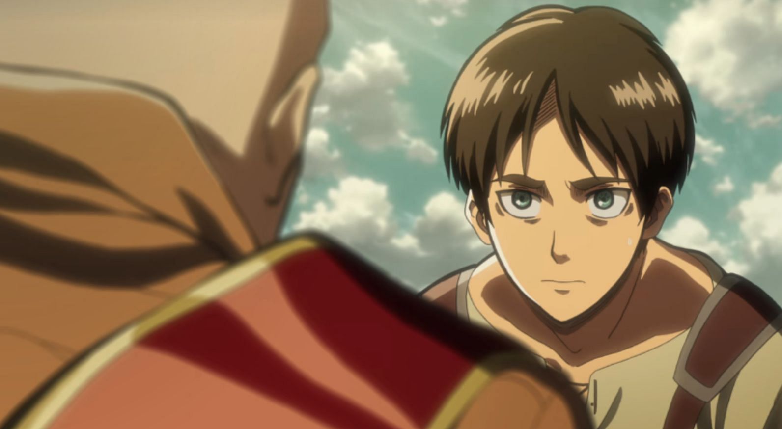 Anime where the main character is called a nerd: Erin Yeager in Attack on Titan (image via Wit Studio)